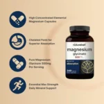 Naturebell Magnesium Glycinate 500mg (240 Capsules) - Image 5