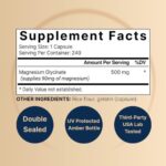 Naturebell Magnesium Glycinate 500mg (240 Capsules) - Image 2