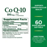 Nature's Bounty, Co Q10 100 mg (60 Softgels) - Image 2