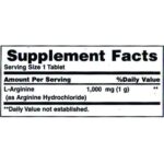 Nature’s Bounty L-Arginine 1,000mg (50 Tablets) - Image 2