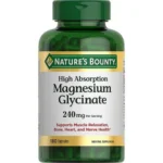 Nature's Bounty Magnesium Glycinate 240mg- (180 Capsules)