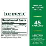 Nature's Bounty Tumeric 538 mg (45 Capsules) - Image 2