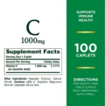 Nature's Bounty Vitamin C 1000mg (100 Tablets) - Image 2
