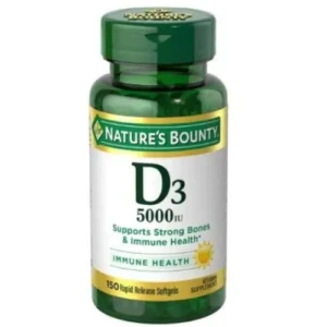 Nature's Bounty Vitamin D3 (125mcg) 5000 IU -150 Softgels