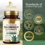 Nature's Nutrition Magnesium Glycinate 250mg (120 Tablets) - Image 4