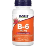 NOW Foods Vitamin B-6 100 mg (100 Veg Capsules)