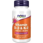 NOW Foods, Vitamin D-3 & K-2 (120 Capsules)