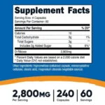 Nutricost D-Ribose 2800mg (240 Capsules) - Image 2