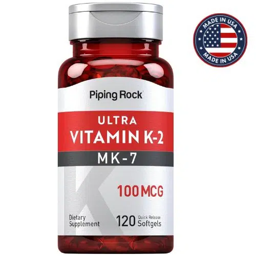 Piping-Rock-Vitamin-K2-MK7-Price-in-Bangladesh-.jpg Piping Rock Vitamin K2 MK7 100mcg (120 Softgels) - Image 1