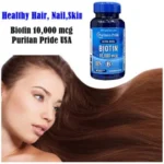 Puritan's Pride Biotin 10000 mcg (100 Softgels) - Image 3
