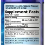 Puritans Pride D3 & K2 (60 Capsules) - Image 2