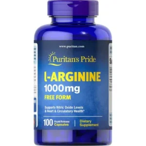 Puritan’s Pride L-Arginine 1000 mg (100 Capsules)