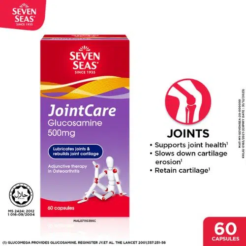 Seven-Seas-Joint-Care-Glucosamine-500mg-Capsule-Price-in-Bangladesh.jpg Seven Seas Joint Care Glucosamine 500mg (60 Capsules) - Image 1