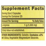Spring Valley L-Arginine 500mg (50 Capsules) - Image 2