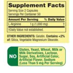 Spring Valley L-Arginine 500mg (100 Capsules) - Image 2