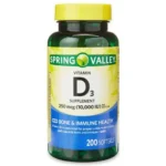 Spring Valley Vitamin D3 250 mcg (10,000 IU) 200 Softgels