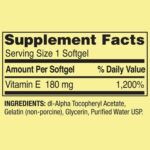 Spring Valley - Vitamin E 400 IU (100 Softgels) - Image 3