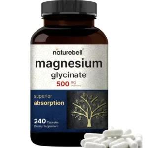 Naturebell Magnesium Glycinate 500mg (240 Capsules)