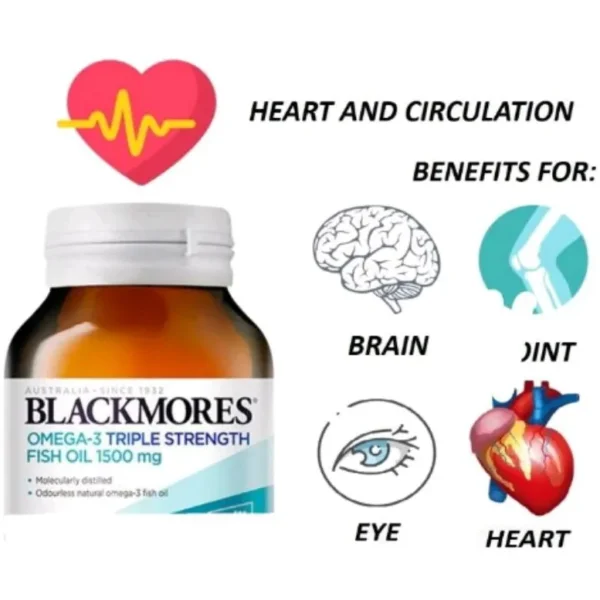 BlackMore’s, Fish Oil Omega-3 1000 mg (120 Capsules) - Image 2