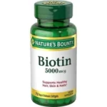 Nature’s Bounty Biotin 5,000 mcg, 72 Soft gels