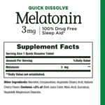 Nature's Bounty Melatonin 3 mg (240 Tablets) - Image 2