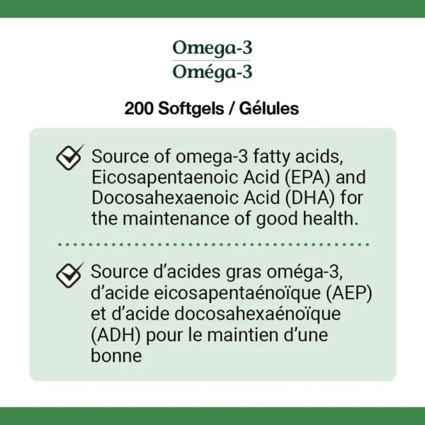Nature’s Bounty Fish Oil + Omega 3 (1200 mg) 200 Capsules - Image 5