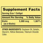 Spring Valley Biotin 5,000 mcg, 120 Tablets - Image 2
