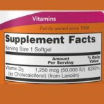 NOW Foods, Vitamin D-3 Max Potency 50000 IU (50 softgels) - Image 2