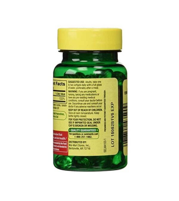 Spring Valley - Vitamin E 400 IU (100 Softgels) - Image 2