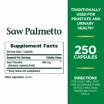 Nature’s Bounty Saw Palmetto 450mg (250 Capsules) - Image 2