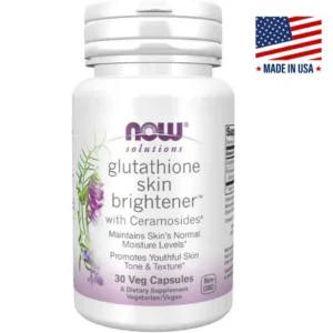 NOW Foods Glutathione Skin Brightener (30 Veg Capsules)