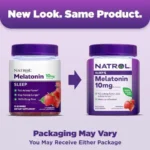 Natrol Melatonin Gummies, Sleep Support for Adults, 10 mg Melatonin Supplement for Sleeping, Strawberry-Flavored | 90 Gummies - Image 2