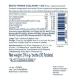 Boots Marine Collagen+Q10 (30 Tablets) - Image 2