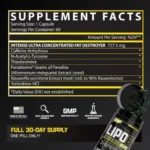 Lipo-6 Intense UC Extreme Thermogenic Belly Fat Burner (60 Capsules) - Image 2