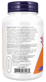Now Foods BioCell Collagen® Hydrolyzed Type II 120 Capsules - Image 3