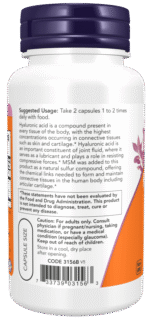 NOW Foods, Hyaluronic Acid 50 mg  (60 Capsules) - Image 3