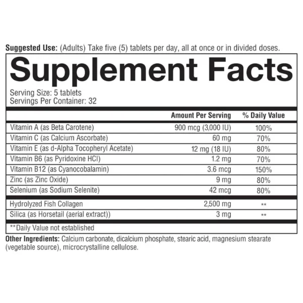 Youtheory, Marine Collagen, 160 Tablets - Image 3