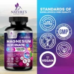 Nature’s Nutrition Magnesium Glycinate 500mg – 120 Tablets - Image 4
