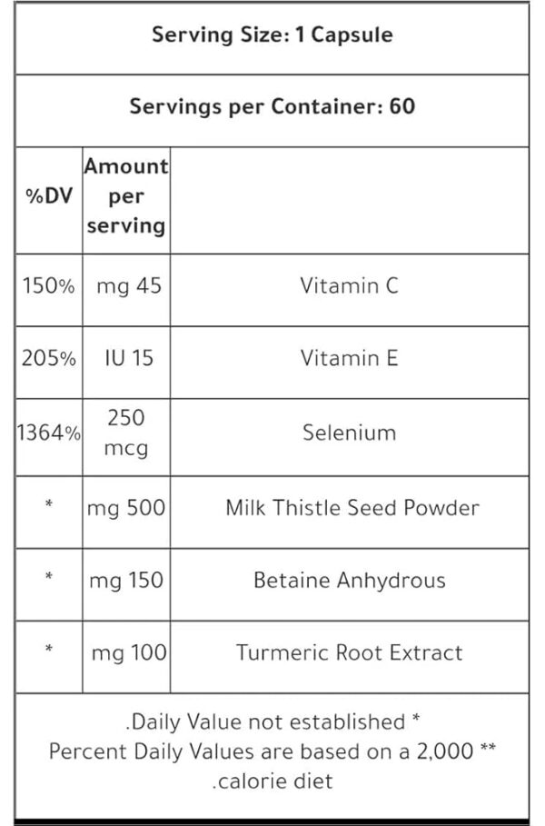 Kevin Levrone Gold Liver Support (60 capsules) - Image 2