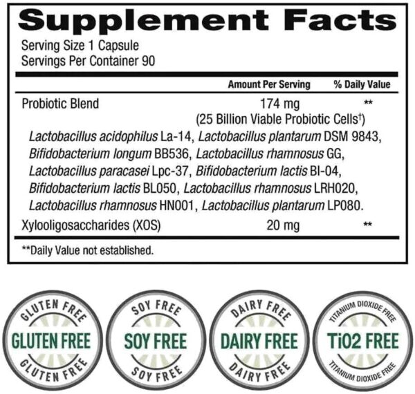 Trunature Women’s Daily Probiotic 25 Billion (90 Capsules) - Image 3