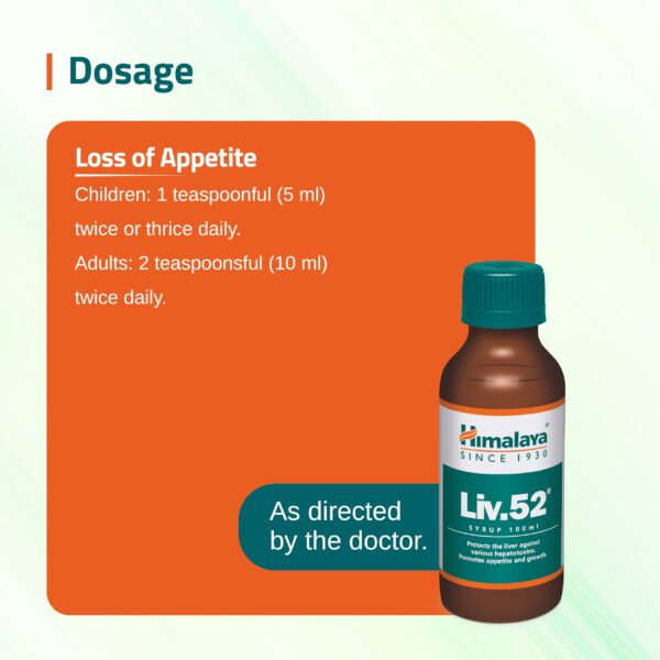 Himalaya Liv 52 DS Syrup – Liver Tonic (100ml) - Image 3