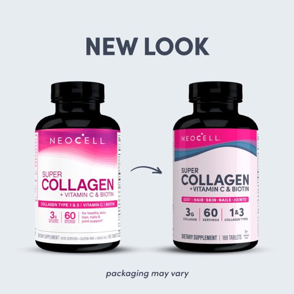 NeoCell Super Collagen C with Biotin, Type 1 & 3 (90 Tablets) - Image 3
