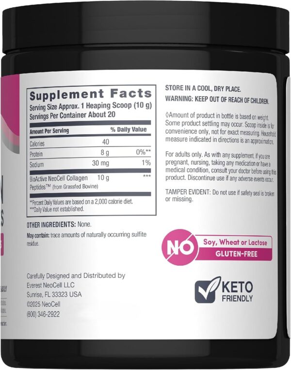 NeoCell Super Collagen Peptides Powder (200g) - Image 2