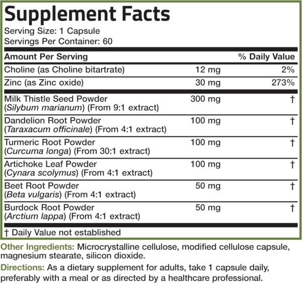Bronson Liver Detox (60 Vegetarian Capsules) – Advanced Detox & Cleansing Formula - Image 3