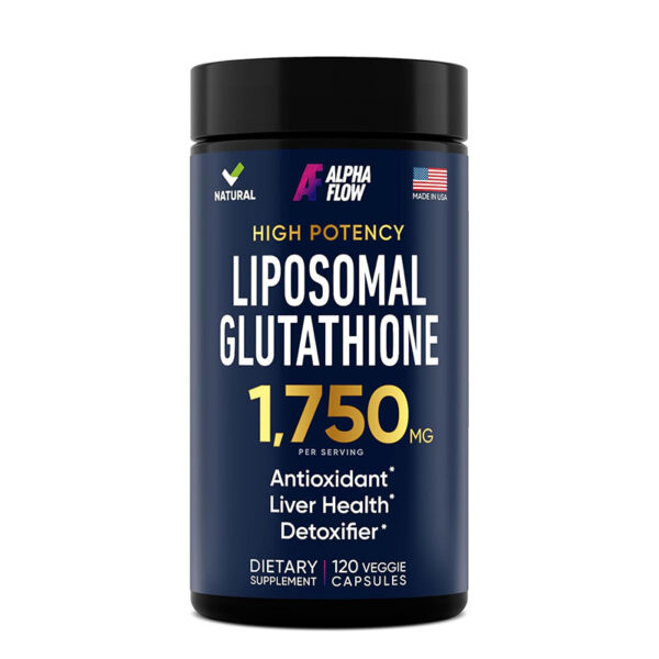Alpha Flow Liposomal Glutathione 1750mg – 120 Capsules - Image 1