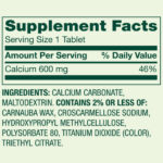 Spring – Valley Calcium 600mg Natural Bone Health Calcium – 100 Tablets - Image 2