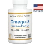 California Gold Nutrition Omega-3 Premium Fish Oil (100 Softgels)