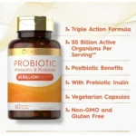 Carlyle Probiotics Probiotic & Postbiotic | 50 Billion CFU (60 Capsules) - Image 2