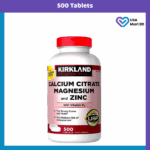 Kirkland Signature, Calcium Citrate Magnesium and Zinc (500 Tablets)