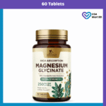 Nature’s Nutrition Magnesium Glycinate 250mg (60 Tablets) | High Absorption Magnesium Glycinate